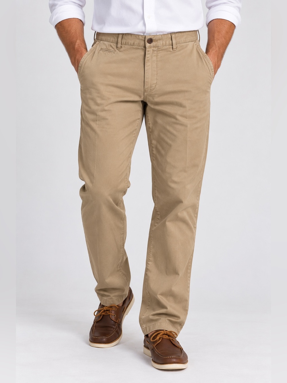 Peter Millar Khaki Chino Pants Mens 35 Straight Leg Cotton Casual Golf